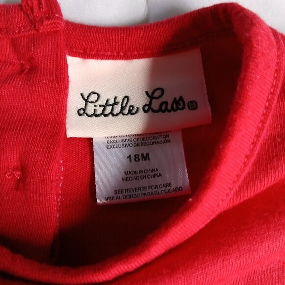 Little Lass Baby Girl Christmas Dress size 18Months - Picture 3 of 5